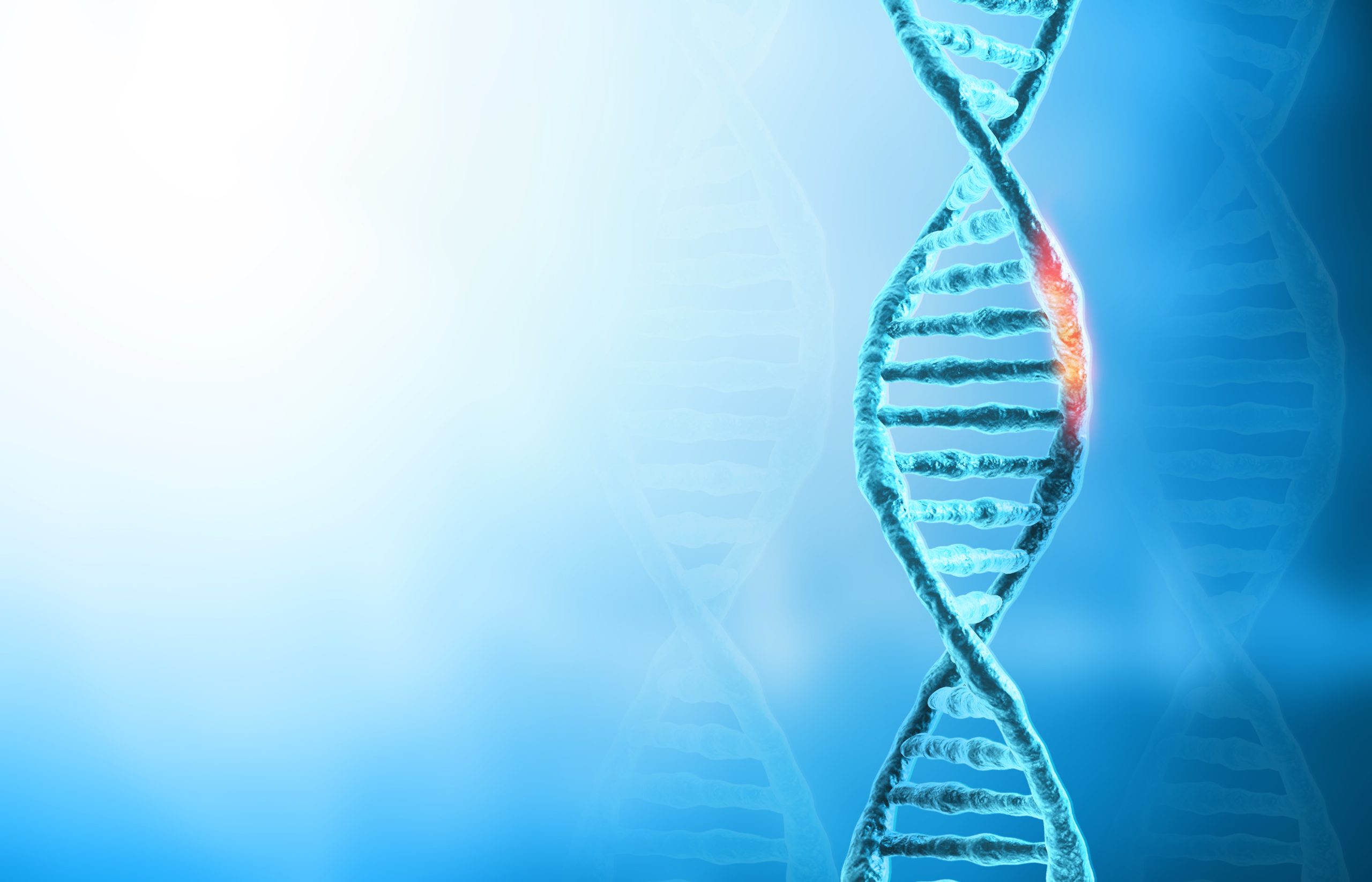 DNA mutations or  genetic disorder concept background